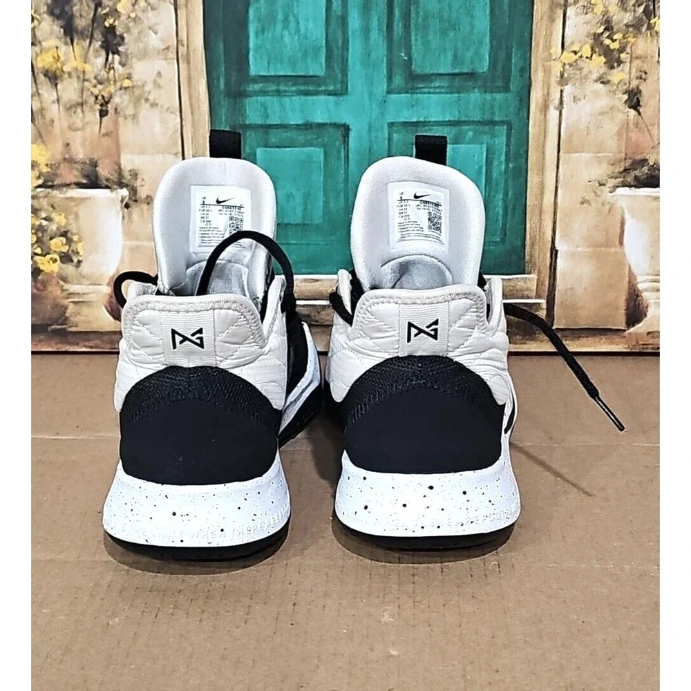 Nike PG 3 TB Black White Oreo Paul George Sneakers Men Size‎ 6 Shoes Basketball